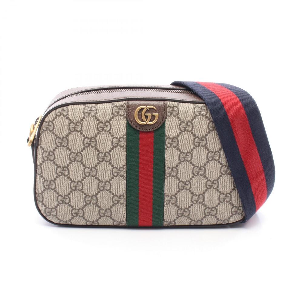 Gucci brown Beige GG crossbody Tan bag Ophidia multicolor leather Supreme - Picture 2 of 4